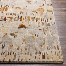 KAVEAT MULTI 8' X 10'  BURGUNDY RUST NATURAL GREY