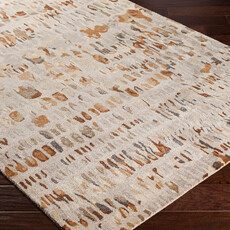 KAVEAT MULTI 8' X 10'  BURGUNDY RUST NATURAL GREY