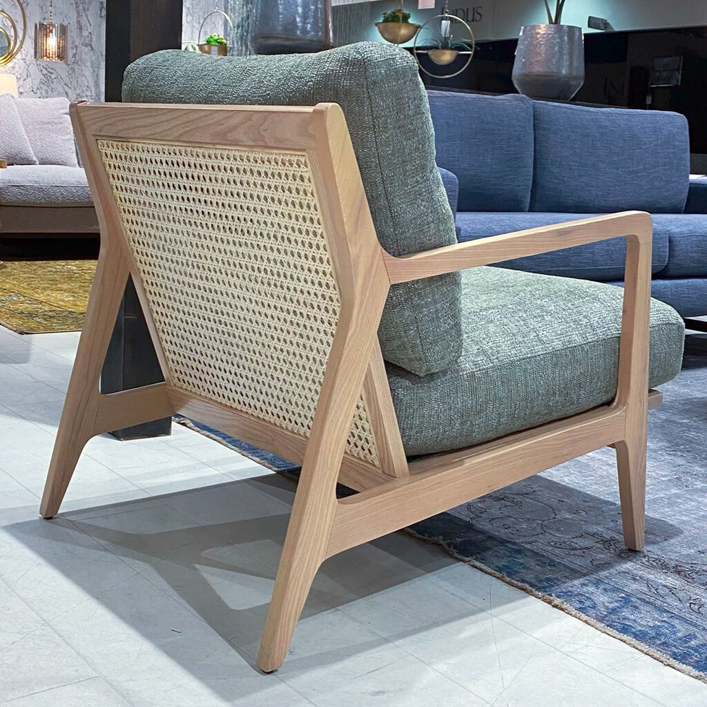 MELLO CHAIR CANE BACK SEASIDE GREEN
