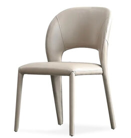 PARADISO DINING ARM CHAIR LEATHER TAUPE