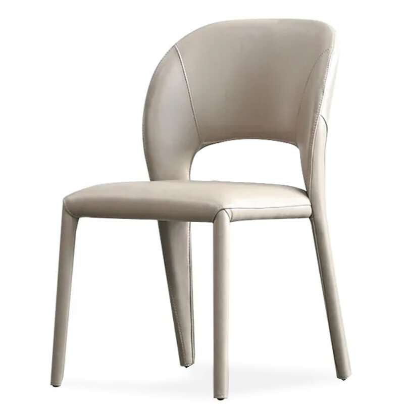 PARADISO DINING ARM CHAIR LEATHER TAUPE