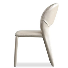 PARADISO DINING ARM CHAIR LEATHER TAUPE
