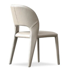 PARADISO DINING ARM CHAIR LEATHER TAUPE