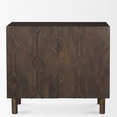VULCAN 2 DOOR CABINET DARK BROWN