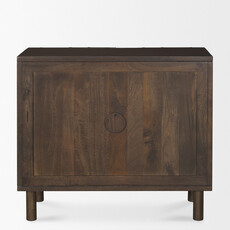 VULCAN 2 DOOR CABINET DARK BROWN