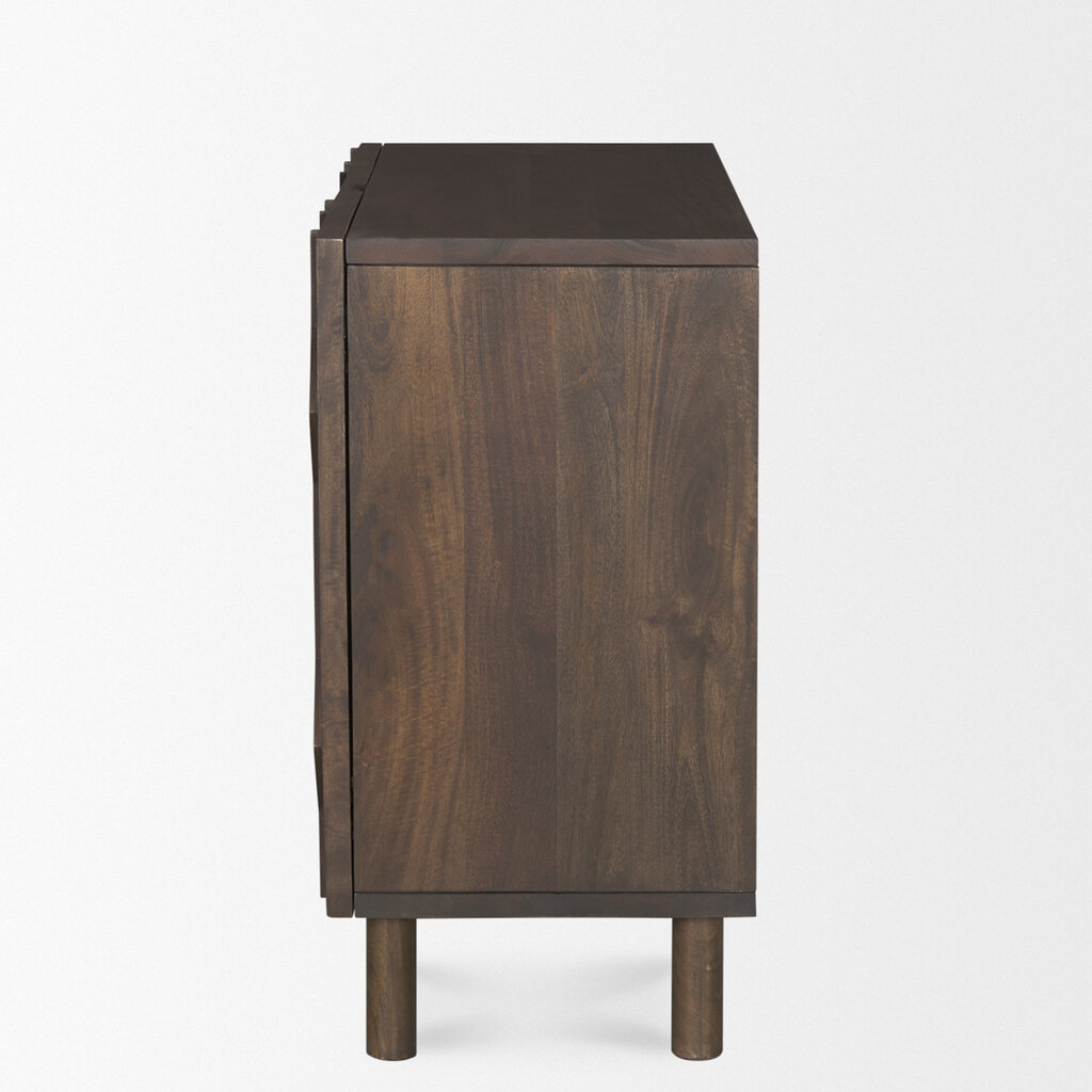 VULCAN 2 DOOR CABINET DARK BROWN