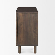 VULCAN 2 DOOR CABINET DARK BROWN