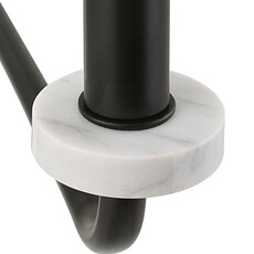 OLIVIA 8-LIGHT CHANDELIER METAL BLACK WITH MARBLE
