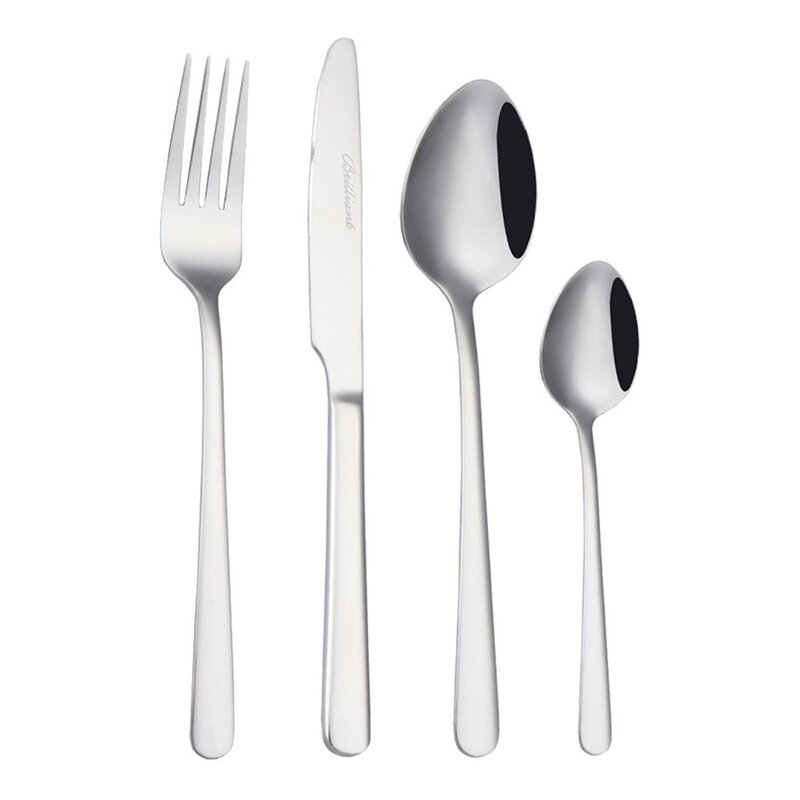 OSLO 18/10 STAINLESS STEEL FLATWARE SET-16