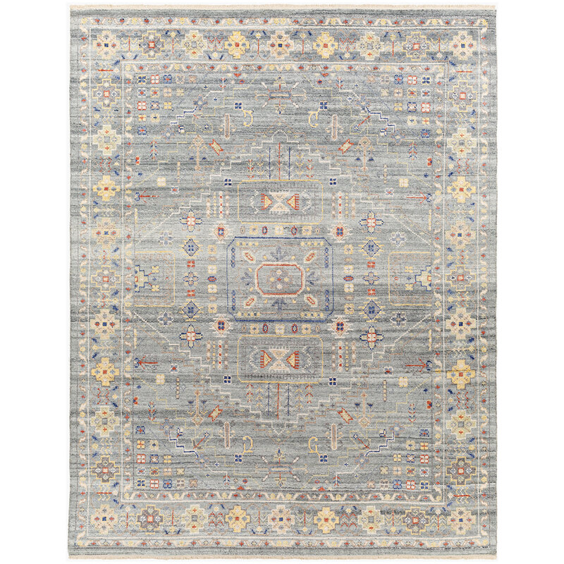 KUSHAL 8' x 10' SLATE IVORY