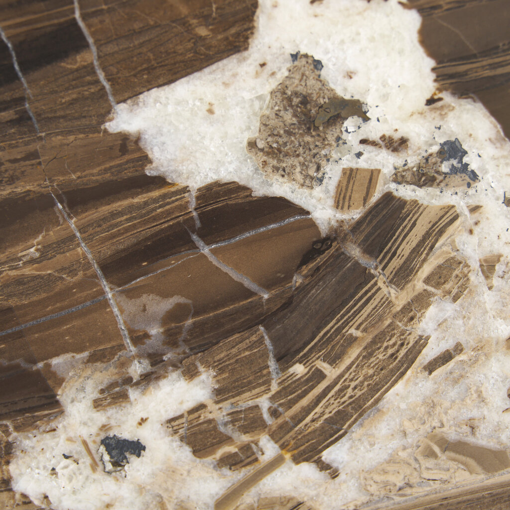 BALTIMORE COFFEE TABLE ROUND MARBLE BROWN