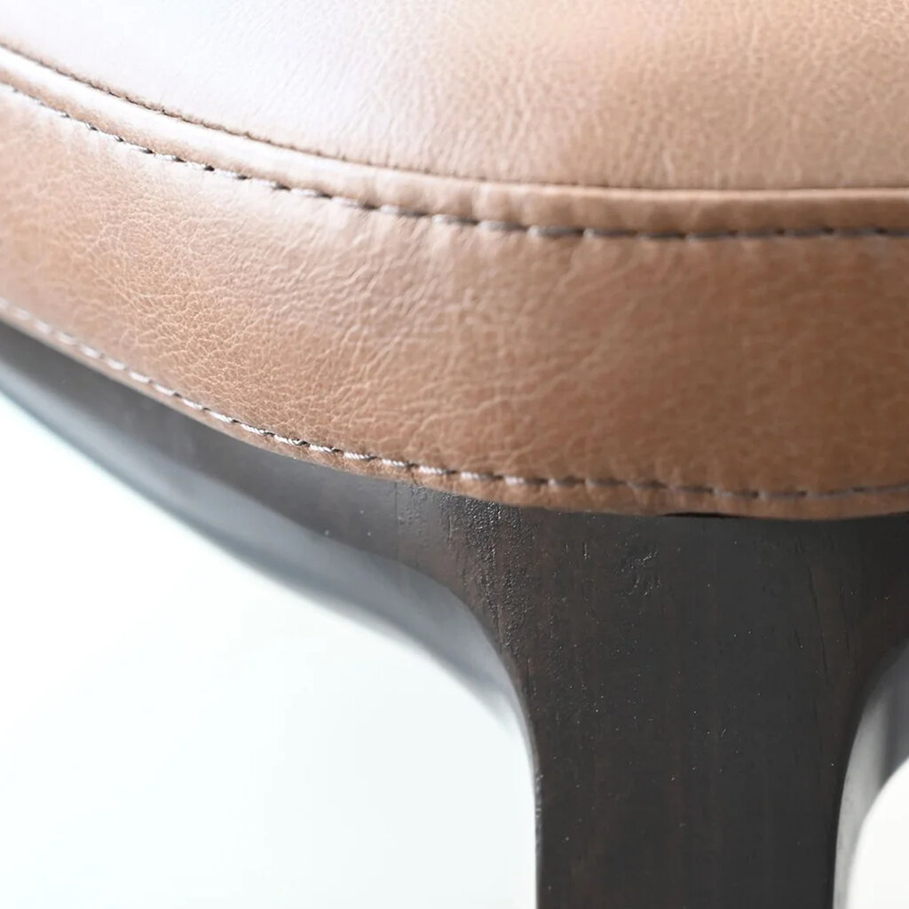 DAWSON COUNTER STOOL LEATHER BROWN