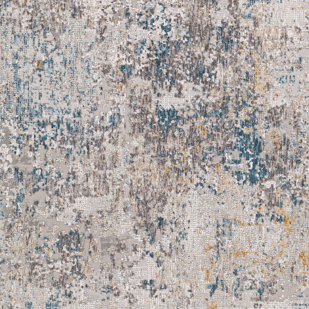 CARMELLO BEACH GLASS 6'7"X9'6" STONE TAUPE BLUE RUST