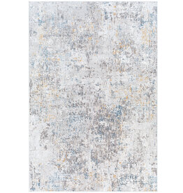 CARMELLO BEACH GLASS 6'7"X9'6" STONE TAUPE BLUE RUST