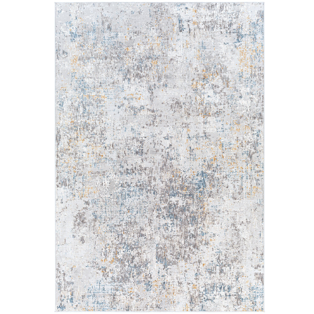 CARMELLO BEACH GLASS 7'10"X10' STONE TAUPE BLUE RUST