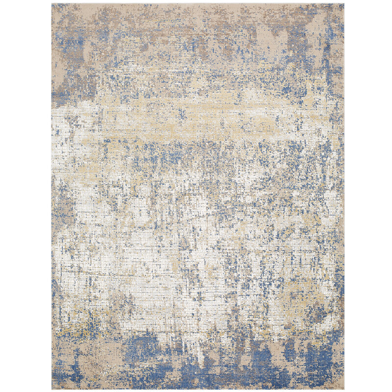AISHA 6'7" X 9'6" BEACH OCRE BLUES NEUTRALS