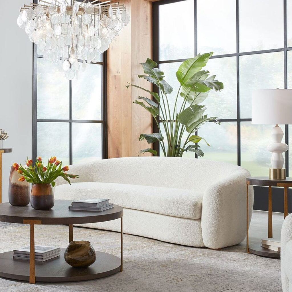 CAPRI CURVED SOFA OFF WHITE