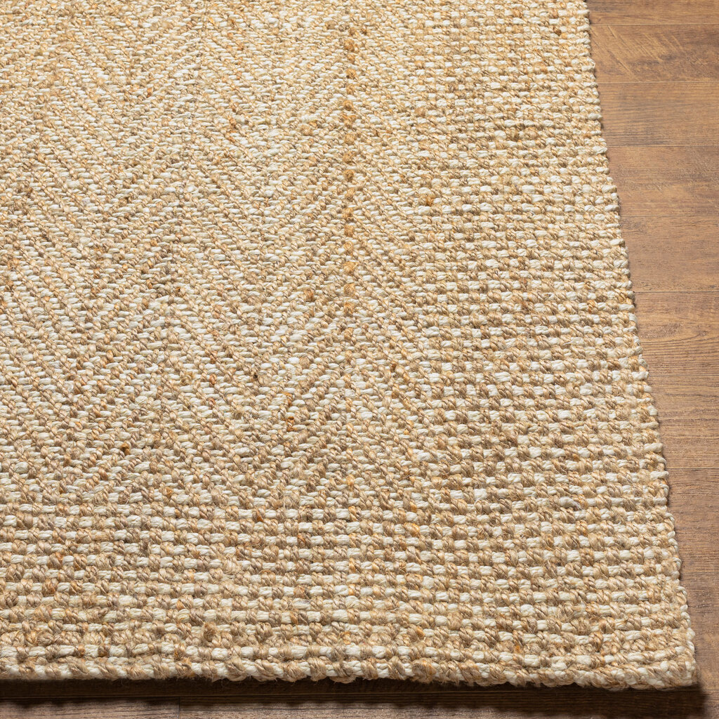 KEENAN JUTE RUG 5' X 7'6" NATURAL BLONDE