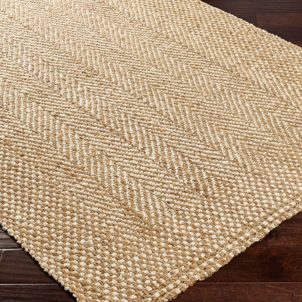 KEENAN JUTE RUG 5' X 7'6" NATURAL BLONDE
