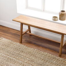 KEENAN JUTE RUG 5' X 7'6" NATURAL BLONDE