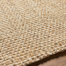 KEENAN JUTE RUG 5' X 7'6" NATURAL BLONDE