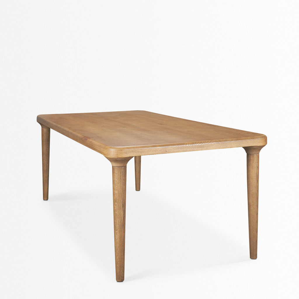 MERCER DINING TABLE 84" SMOKED NATURAL