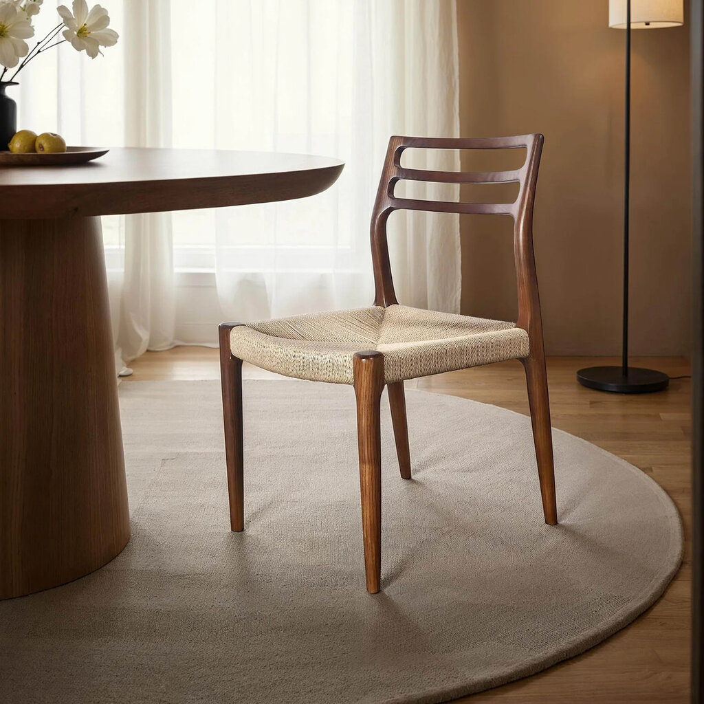 NORI DINING CHAIR WOOD WALNUT