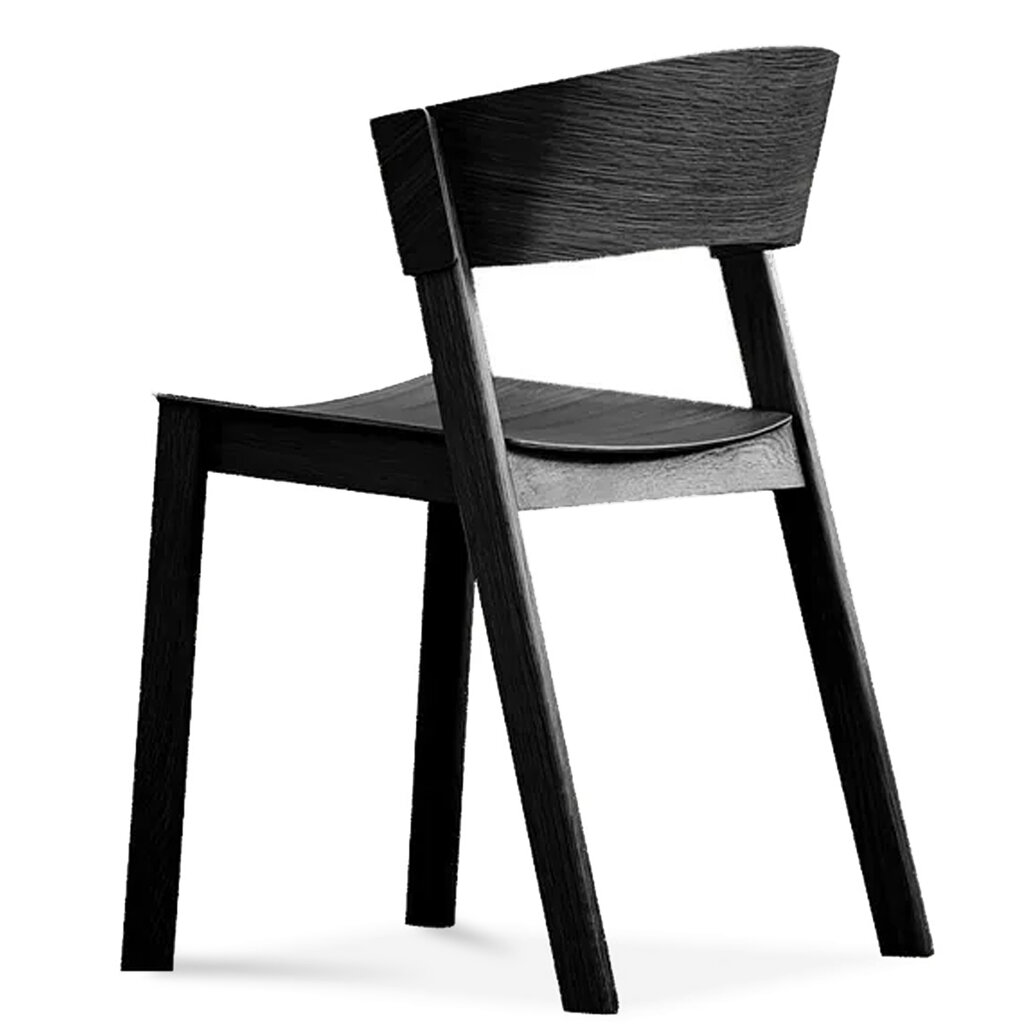 BRONTE DINING SIDE CHAIR BLACK
