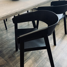 BRONTE DINING ARM CHAIR BLACK
