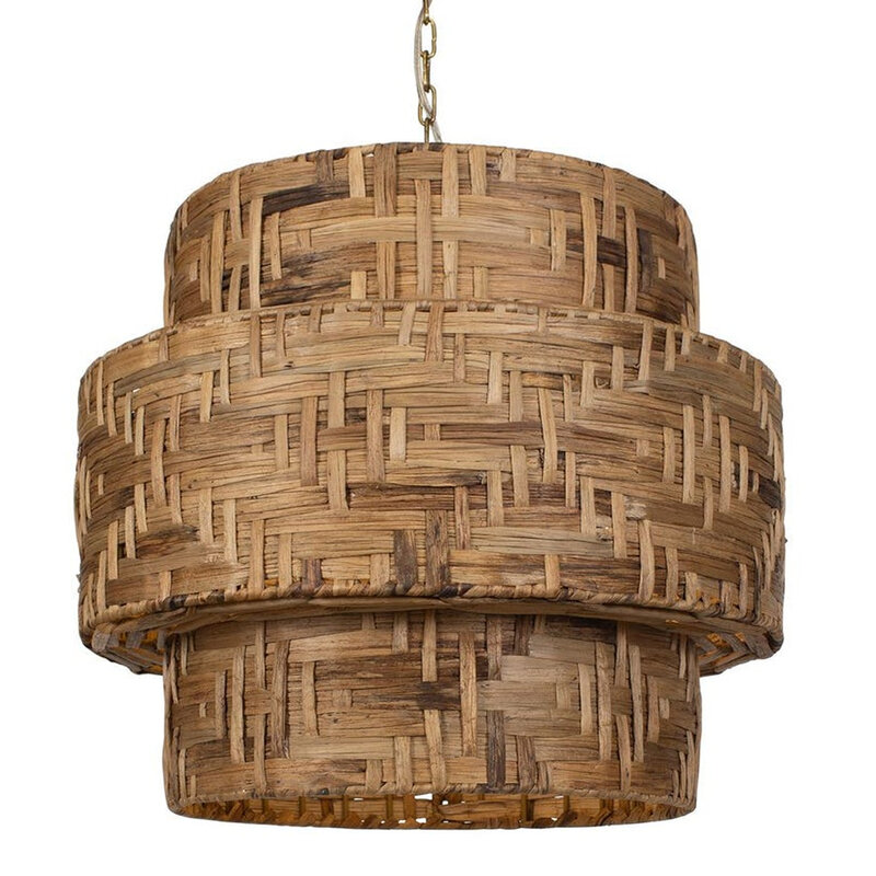 WATER REED 3-TIERED PENDANT