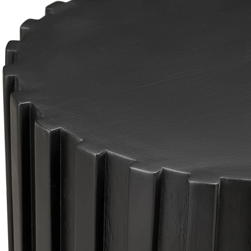 RIVETING SIDE TABLE BLACK