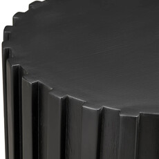 RIVETING SIDE TABLE BLACK