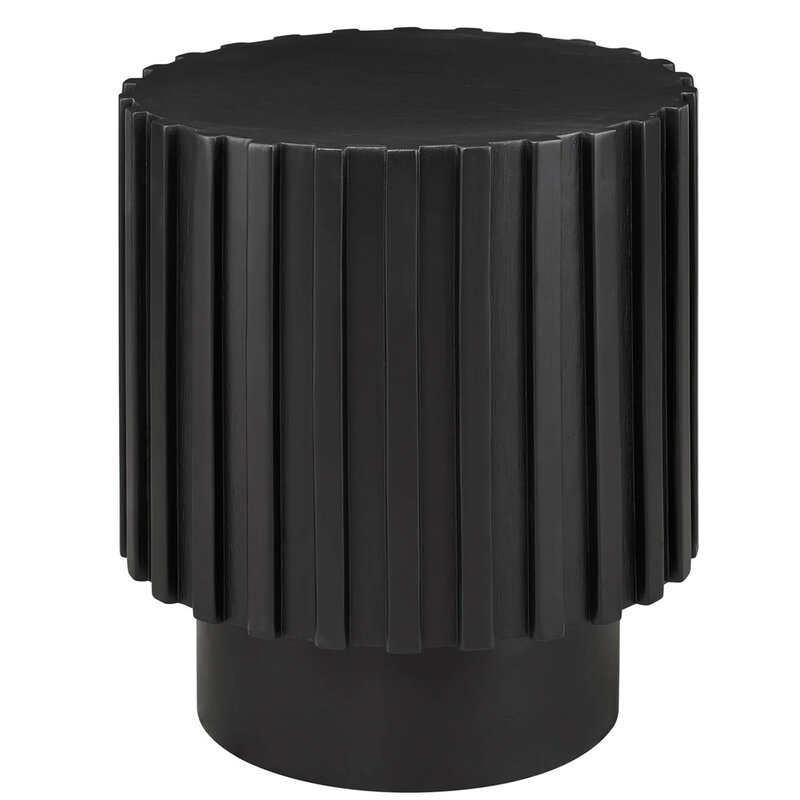 RIVETING SIDE TABLE BLACK