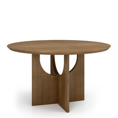 KOBE DINING TABLE OAK WOOD ROUND 54"