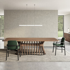 JOLENE WALNUT DINING TABLE 76" By HUPPE