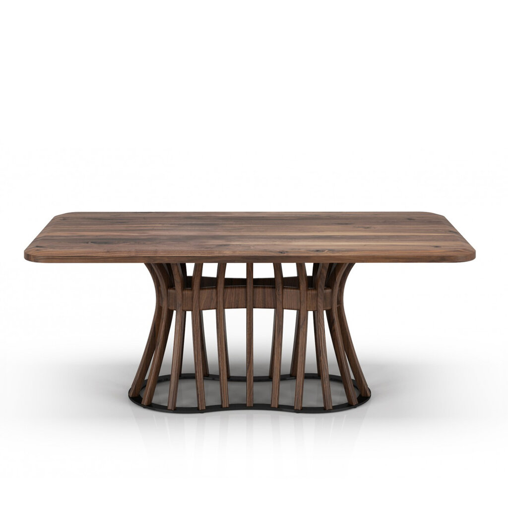 JOLENE WALNUT DINING TABLE 76" By HUPPE