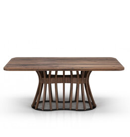 JOLENE WALNUT DINING TABLE 76" By HUPPE