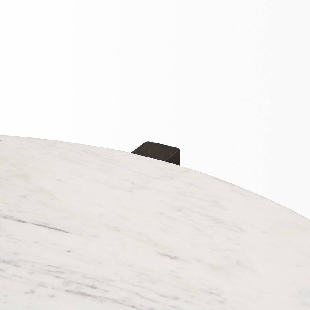 WILLIAM COFFEE TABLE ROUND DARK BROWN 48"