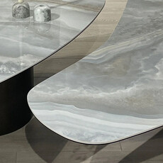 VALANCE COFFEE TABLE CERAMIC ONYX 51"