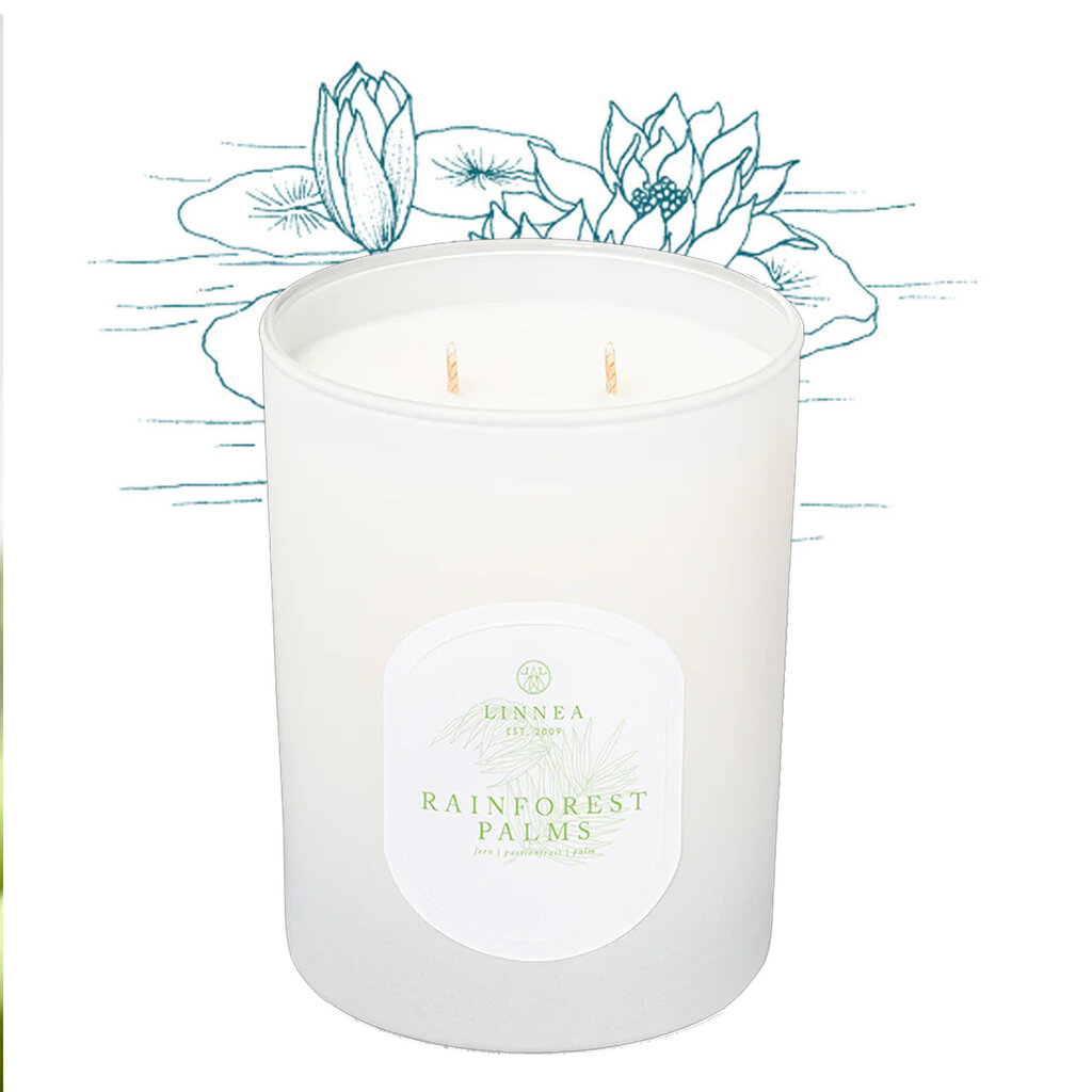 RAINFOREST PALMS - LINNEA Two Wick Candle