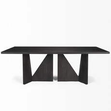 ETIQUETTE DINING TABLE 84" BLACK