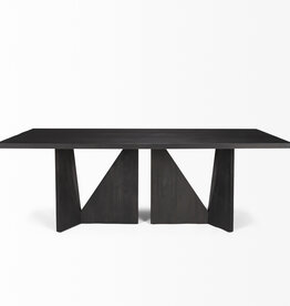 ETIQUETTE DINING TABLE 84" BLACK