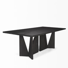ETIQUETTE DINING TABLE 84" BLACK