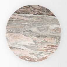HUGO DINING TABLE ROUND 54" MARBLE BROWN PINK GREY