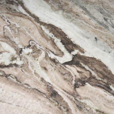 HUGO DINING TABLE ROUND 54" MARBLE BROWN PINK GREY