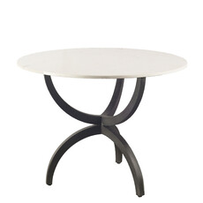 ELLESTON DINING TABLE ROUND 40" MARBLE WHITE
