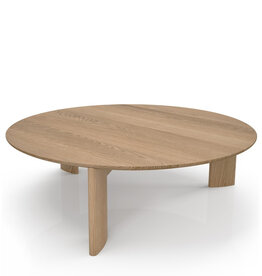 ZIGGY COFFEE TABLE OAK ROUND 46" By HUPPE