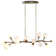 ESMERELDA 14 LIGHT CHANDELIER DARK BRASS