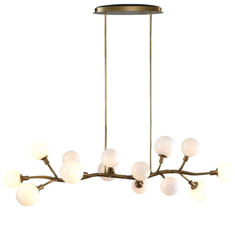 ESMERELDA 14 LIGHT CHANDELIER DARK BRASS