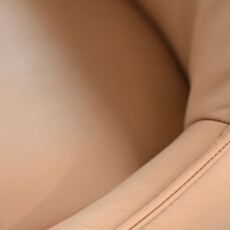 VESSEL DINING CHAIR SWIVEL LEATHER CARAMEL